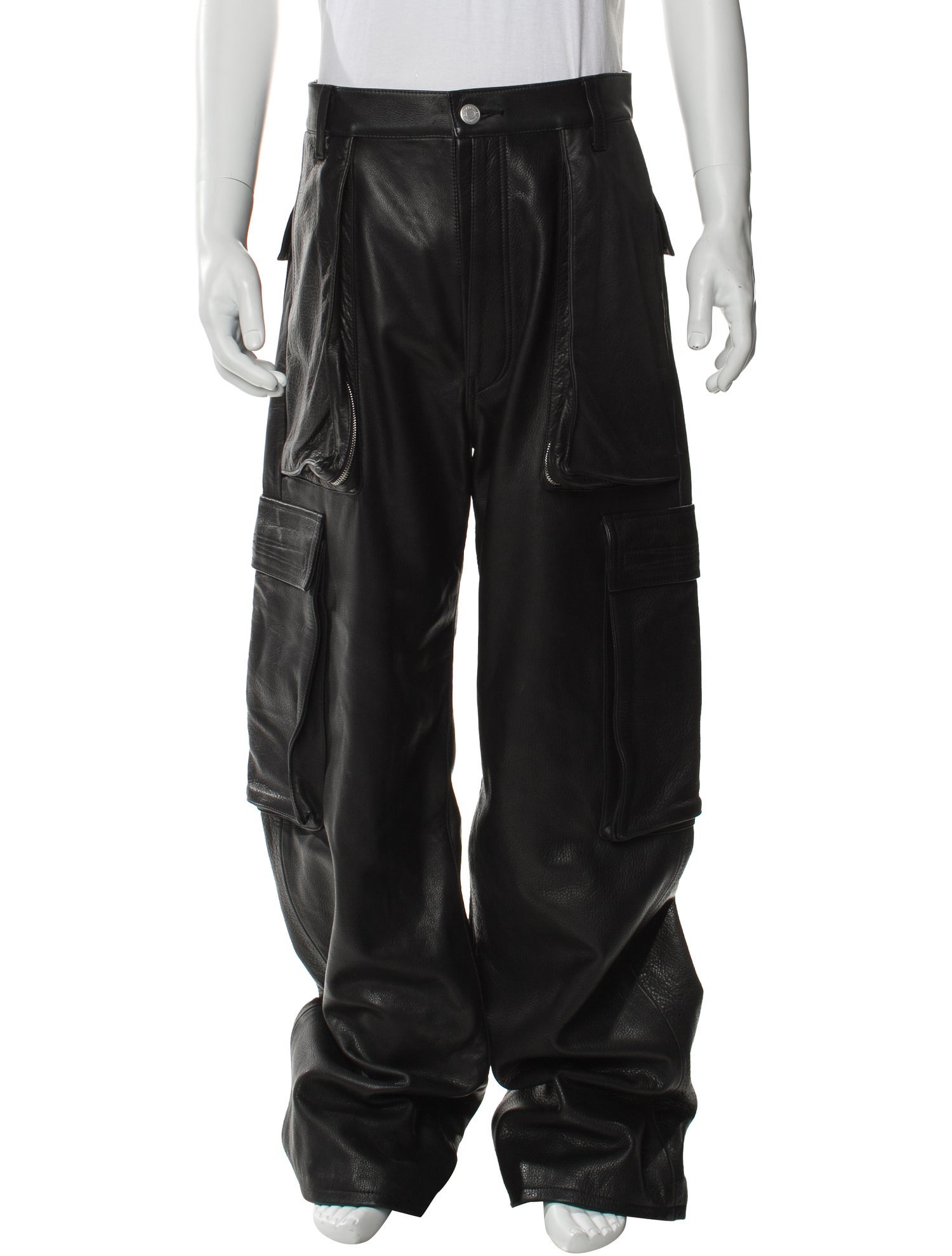 B1ARCHIVE Leather Cargo Pants w/ Tags