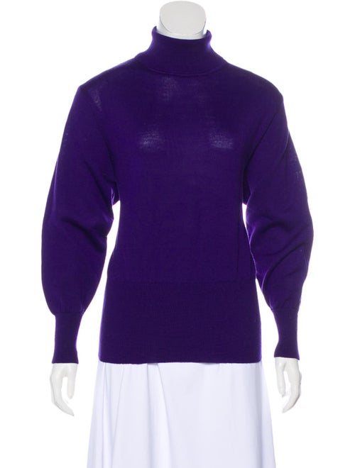 Bogner Turtleneck Long Sleeve Sweater Purple
