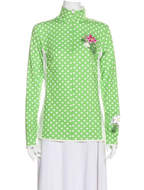 Bogner Polka Dot Print Jacket Green