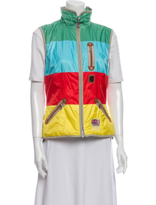 Bogner Colorblock Pattern Vest Green