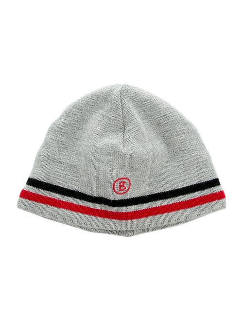 Bogner Striped Knit Beanie grey