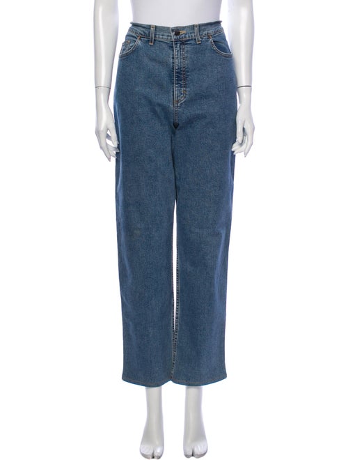 Bogner High-Rise Straight Leg Jeans Blue