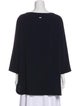 Bogner Scoop Neck Three-Quarter Sleeve Blouse
