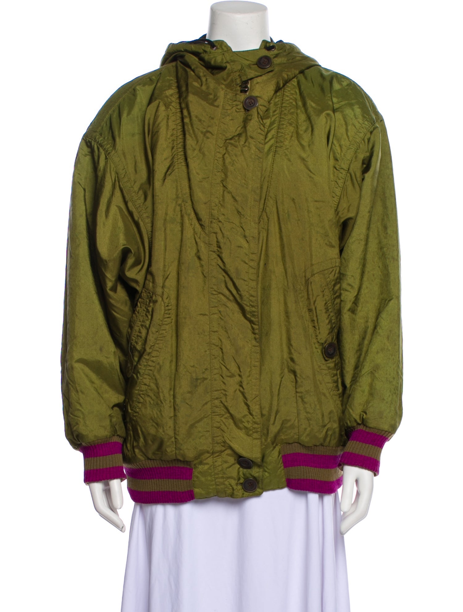 Bogner Colorblock Pattern Bomber Jacket