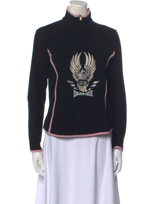 Bogner Graphic Print Turtleneck Sweater