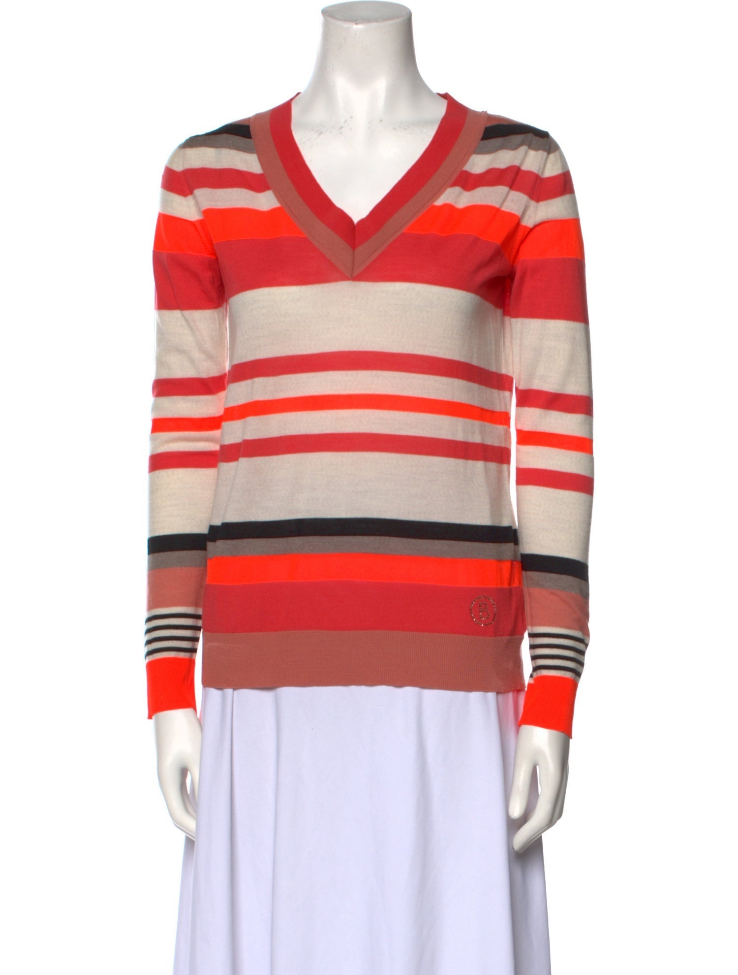Bogner Virgin Wool Striped Sweater