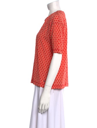 Bogner Printed Crew Neck Top