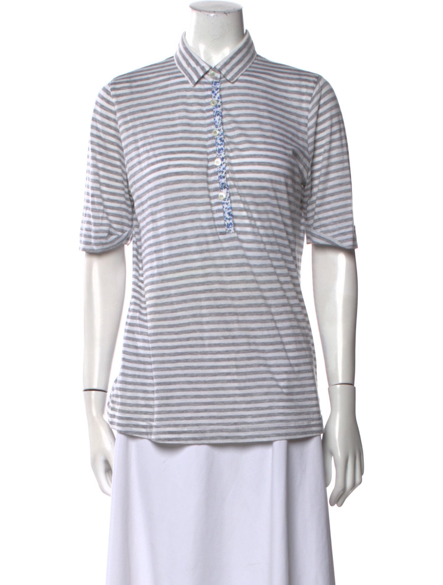 Bogner Striped Short Sleeve Polo