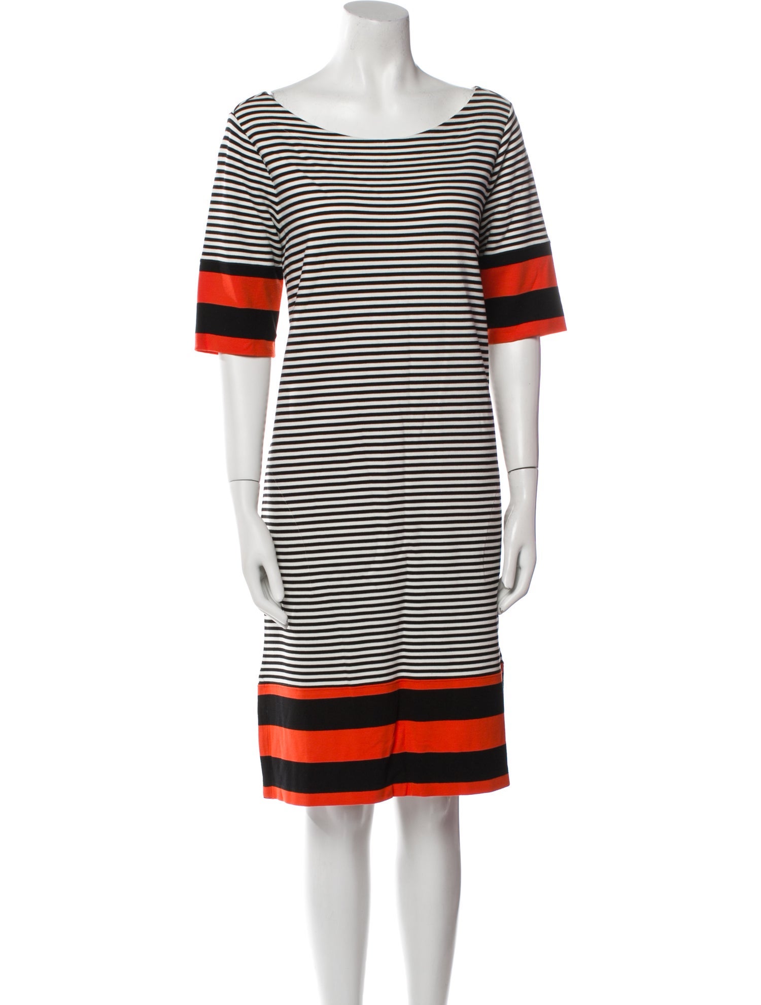 Bogner Striped Knee-Length Dress