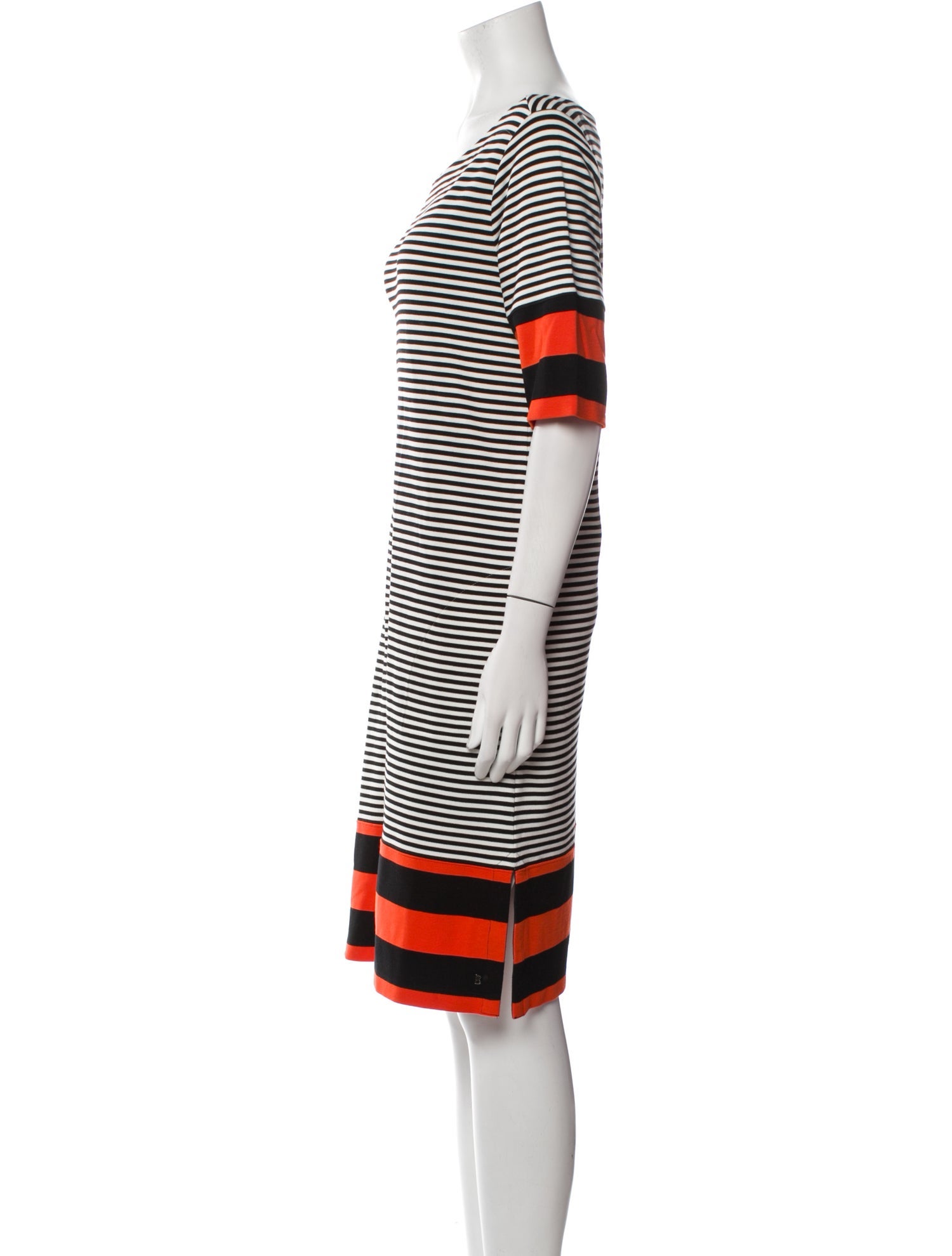 Bogner Striped Knee-Length Dress
