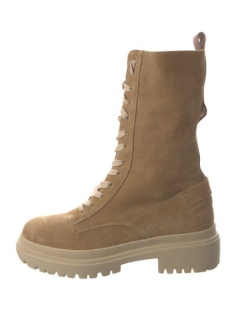 Bogner Suede Combat Boots