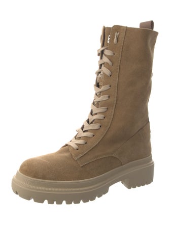 Bogner Suede Combat Boots