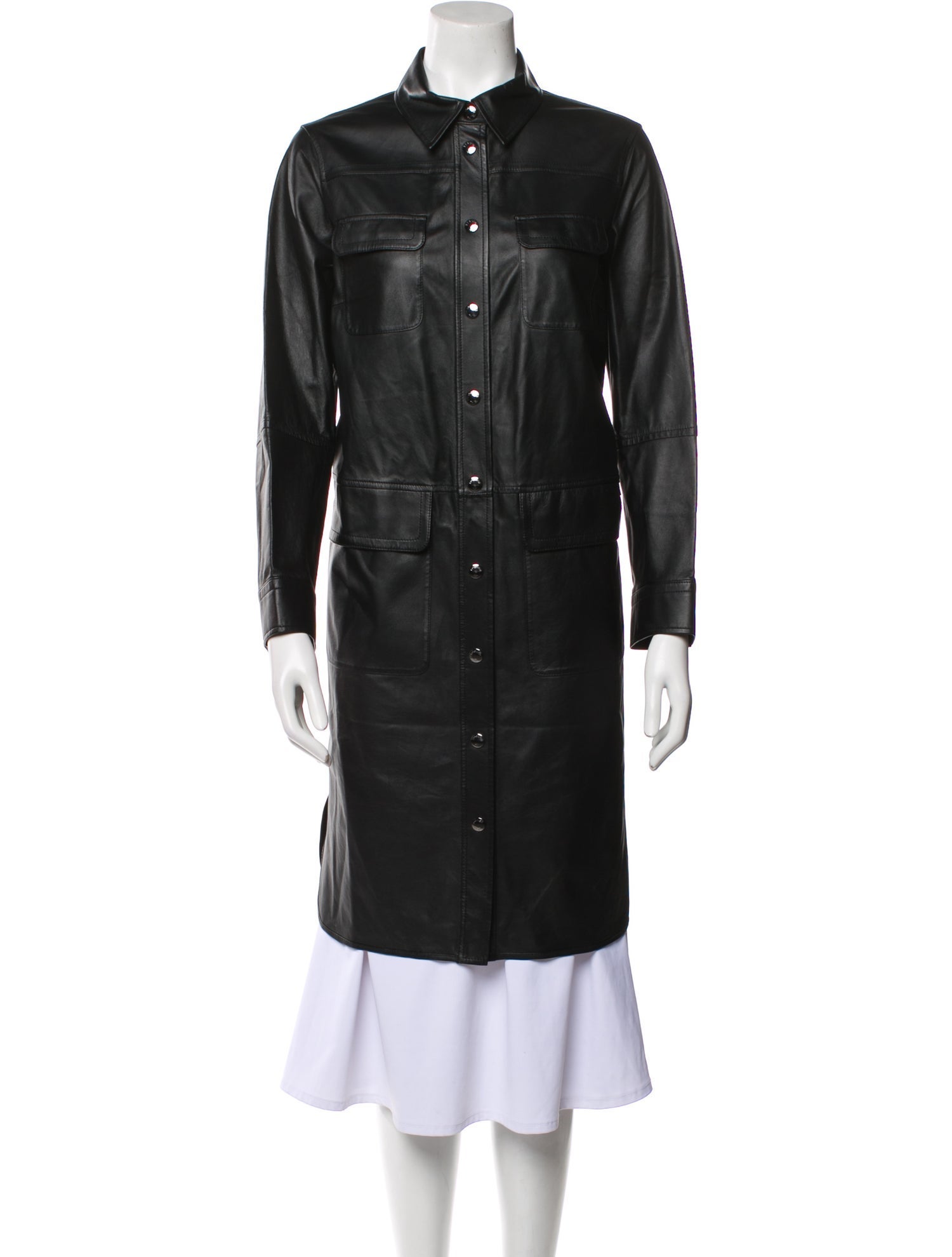 Bogner Lambskin Knee-Length Dress