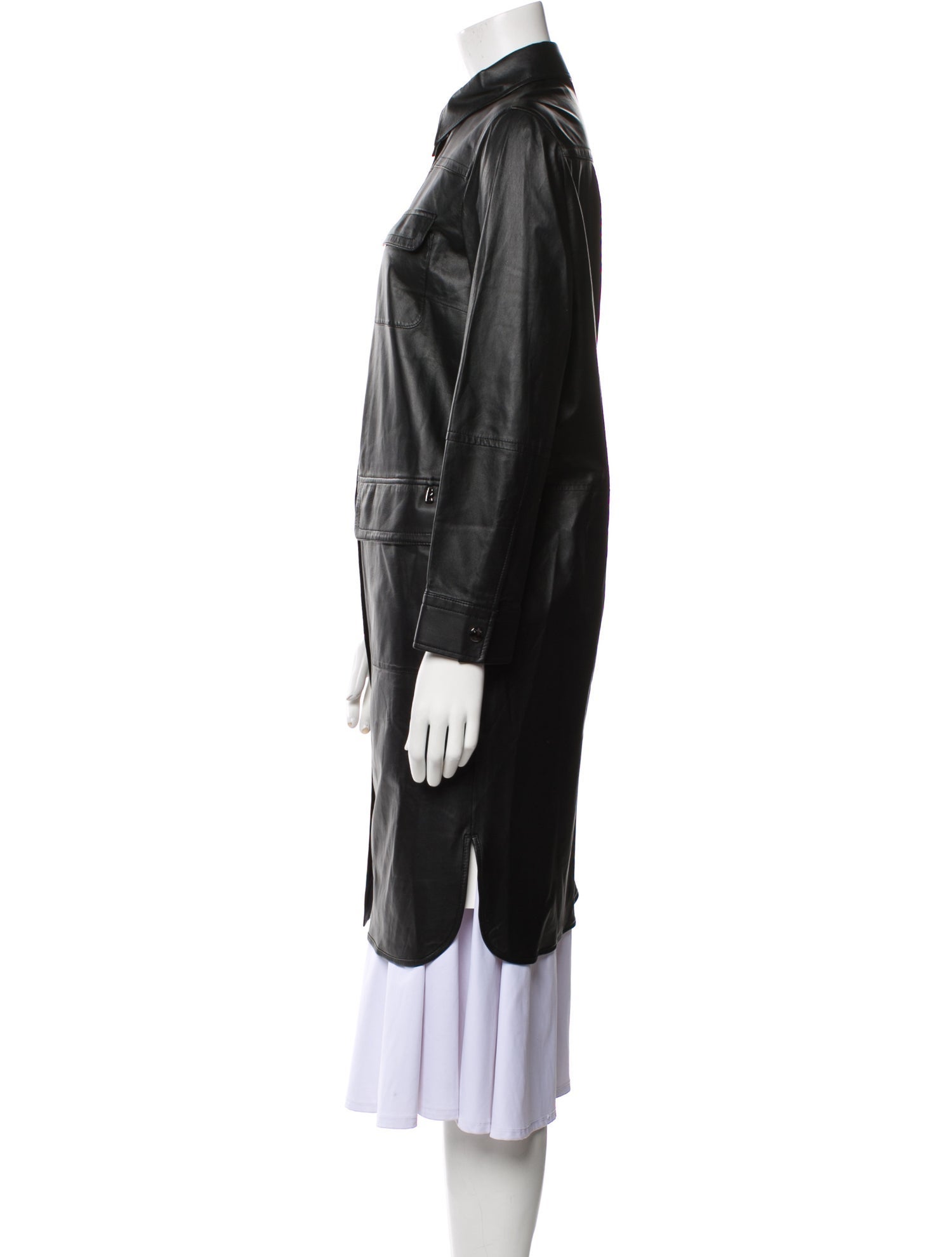 Bogner Lambskin Knee-Length Dress