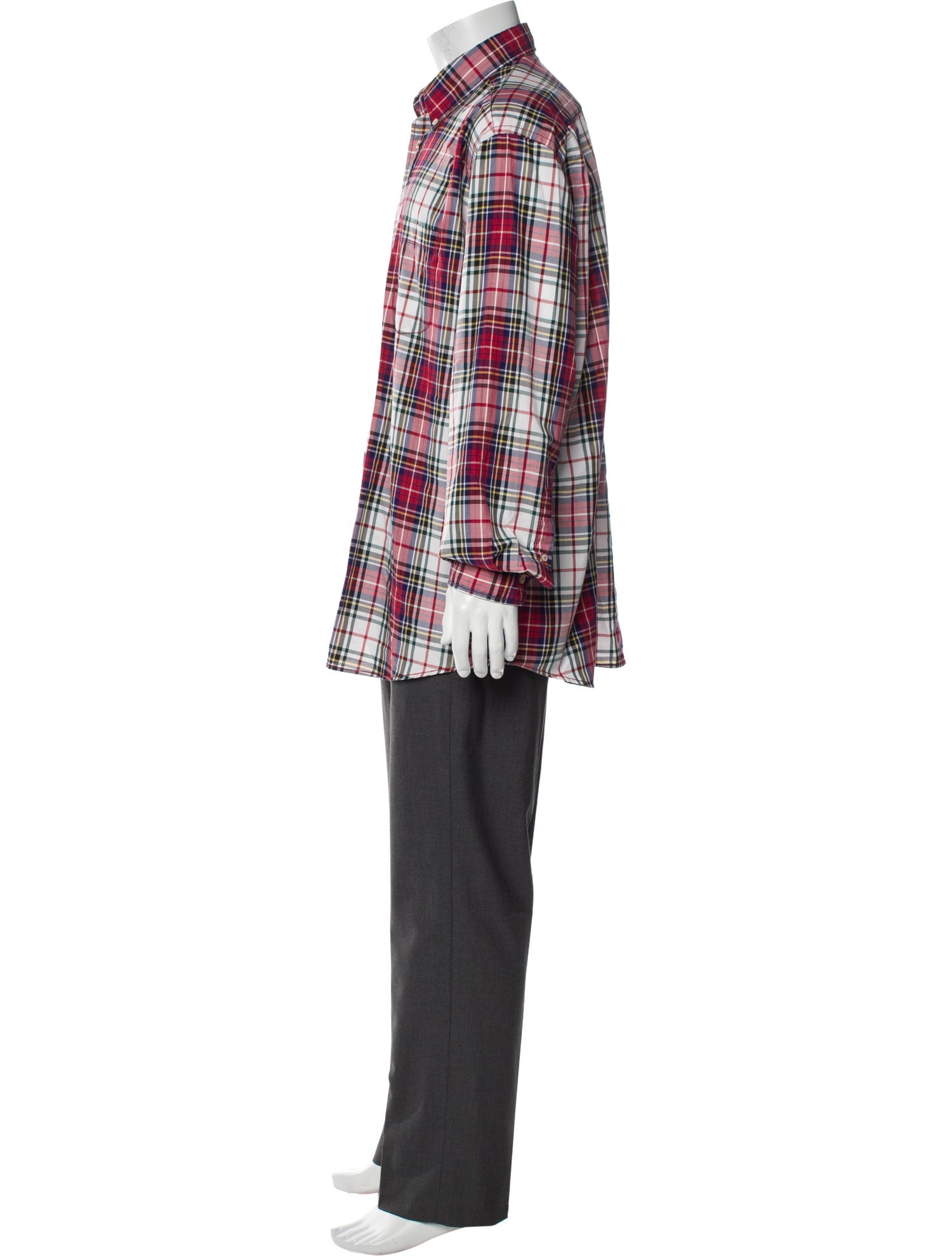 Bogner Plaid Print Long Sleeve Shirt