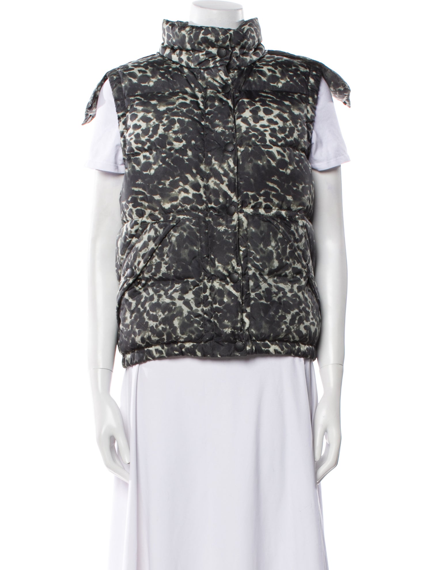 Bogner Nylon Animal Print Vest