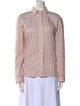 Bogner Striped Long Sleeve Button-Up Top