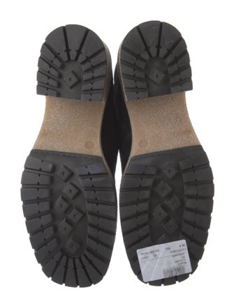 Bogner Suede Colorblock Pattern Combat Boots