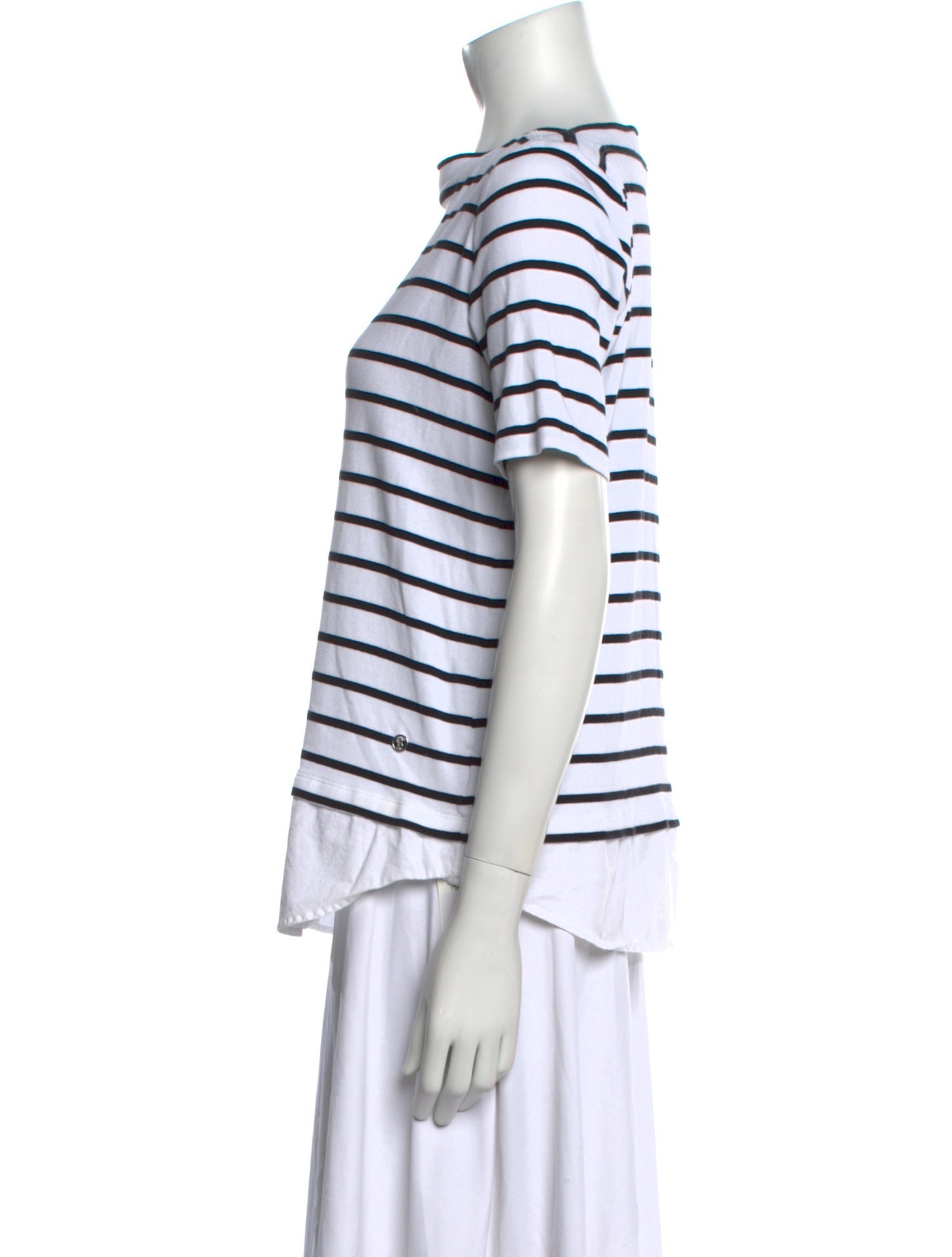 Bogner Striped Bateau Neckline T-Shirt