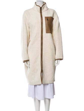 Bogner Wool Faux Fur Coat