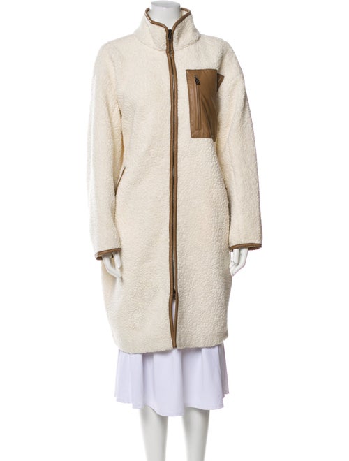Bogner Wool Faux Fur Coat