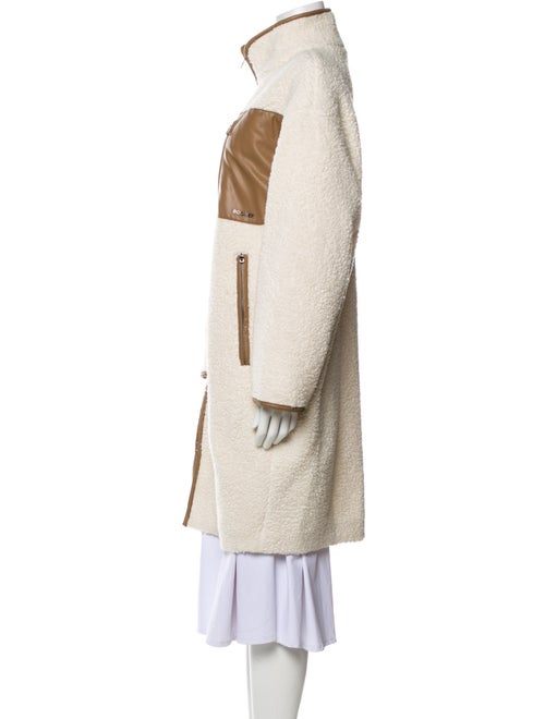 Bogner Wool Faux Fur Coat