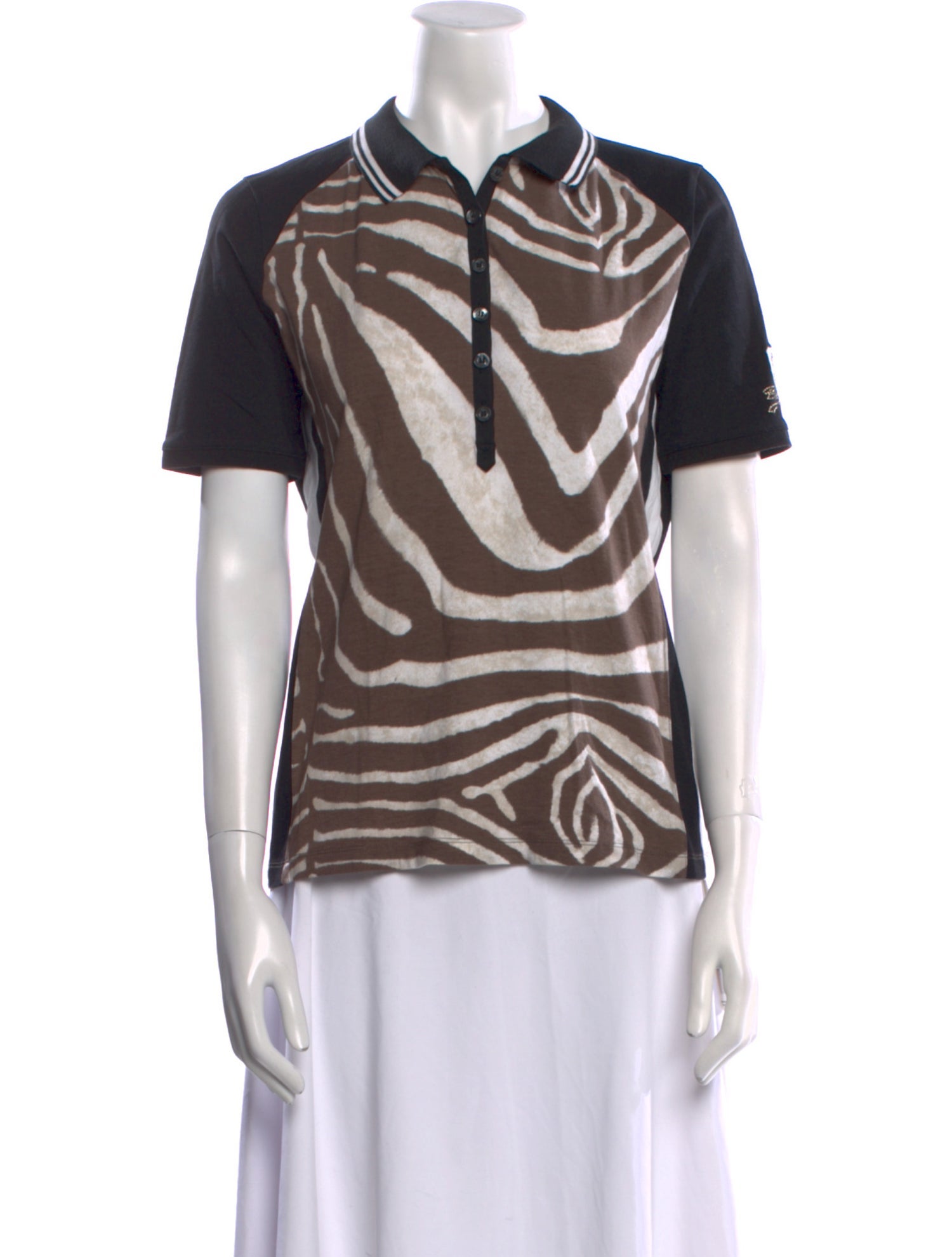 Bogner Animal Print Cowl Neck T-Shirt