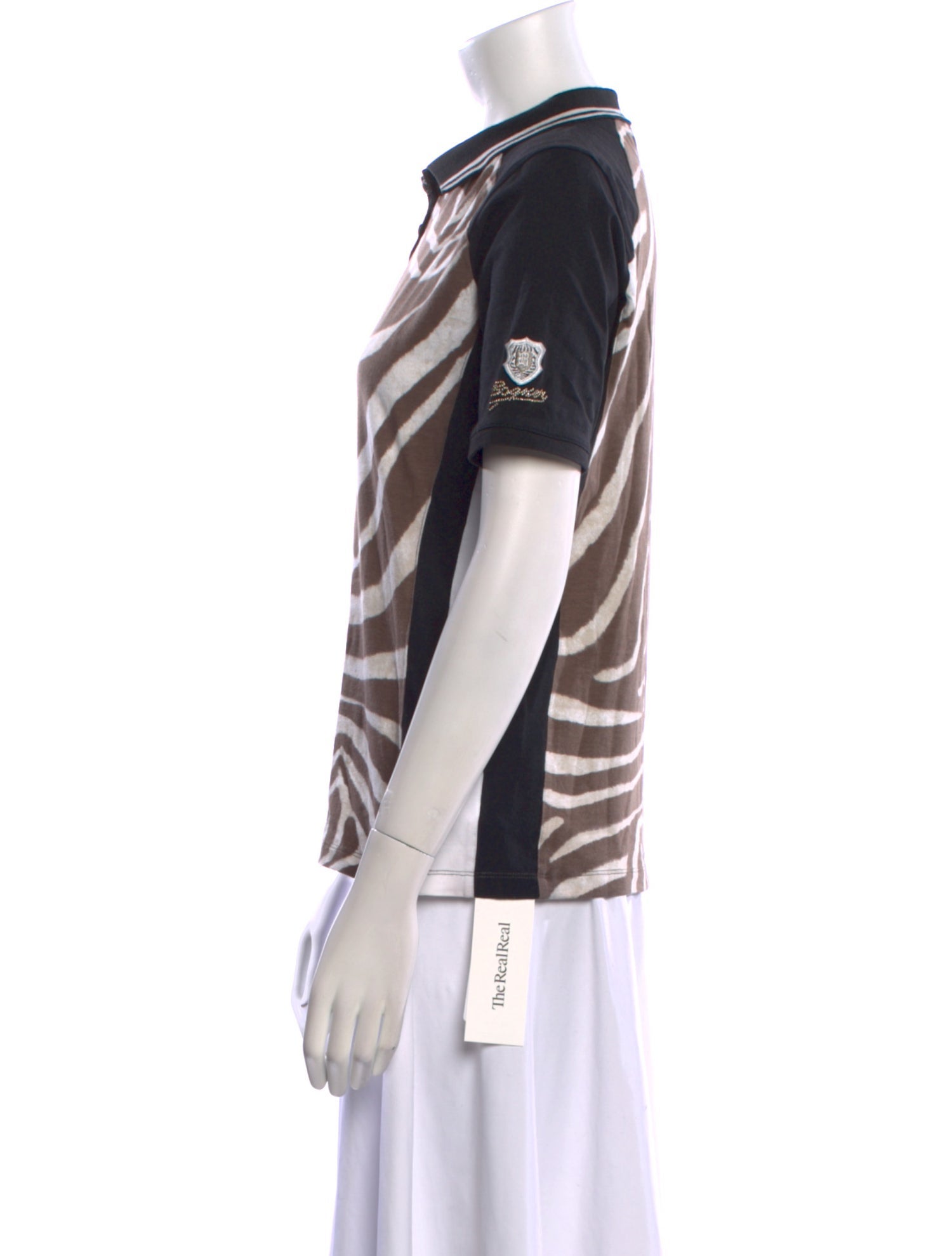 Bogner Animal Print Cowl Neck T-Shirt