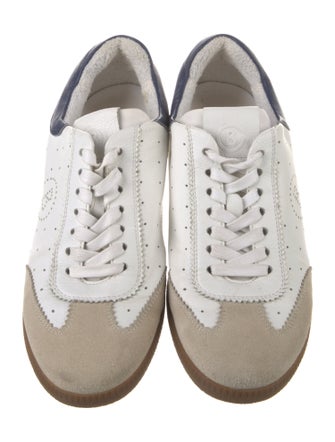 Bogner Leather Colorblock Pattern Sneakers