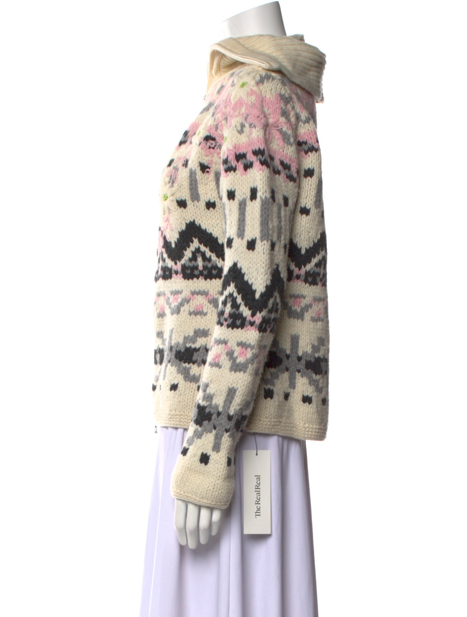 Bogner Virgin Wool Printed Sweater