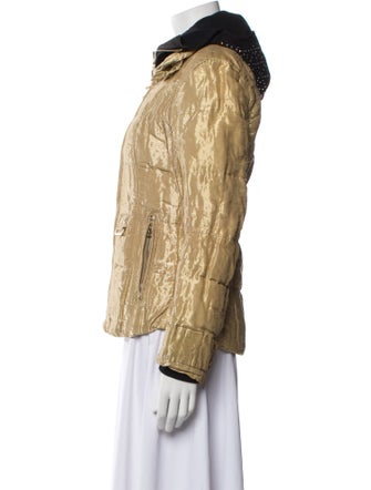 Bogner Colorblock Pattern Down Coat