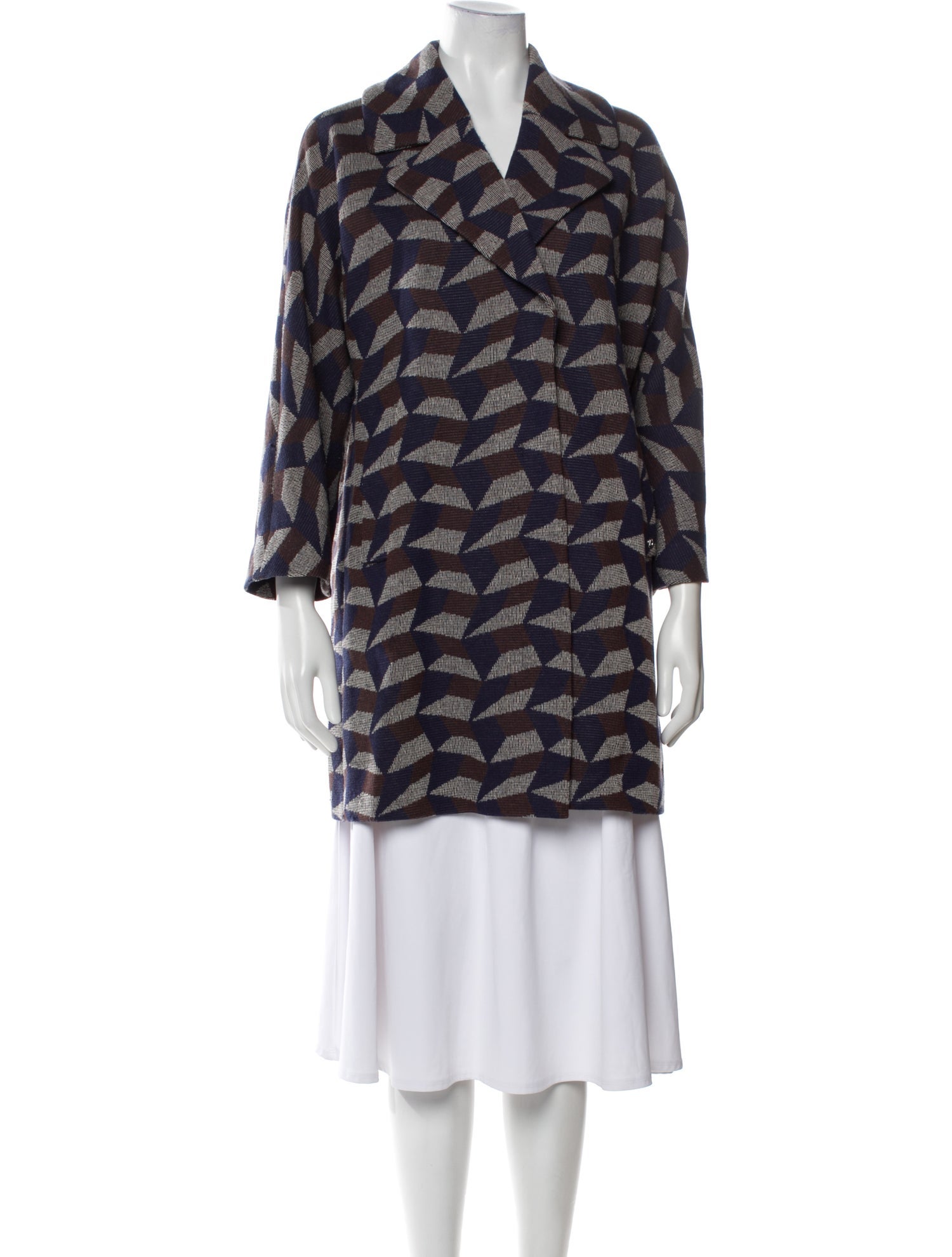 Bogner Plaid Print Blazer