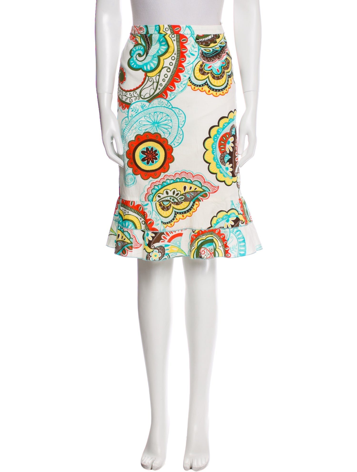 Bogner Floral Print Knee-Length Skirt