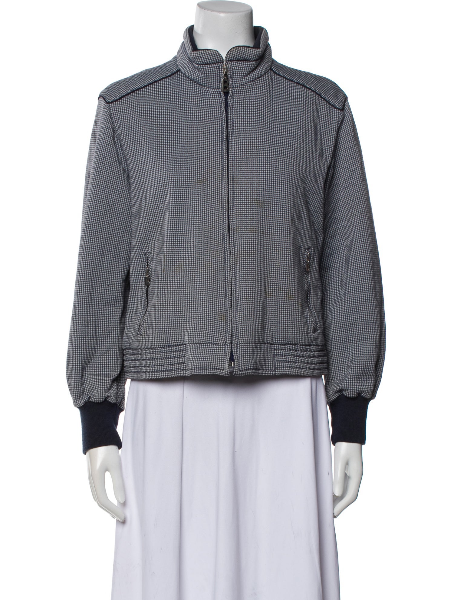 Bogner Houndstooth Print Evening Jacket