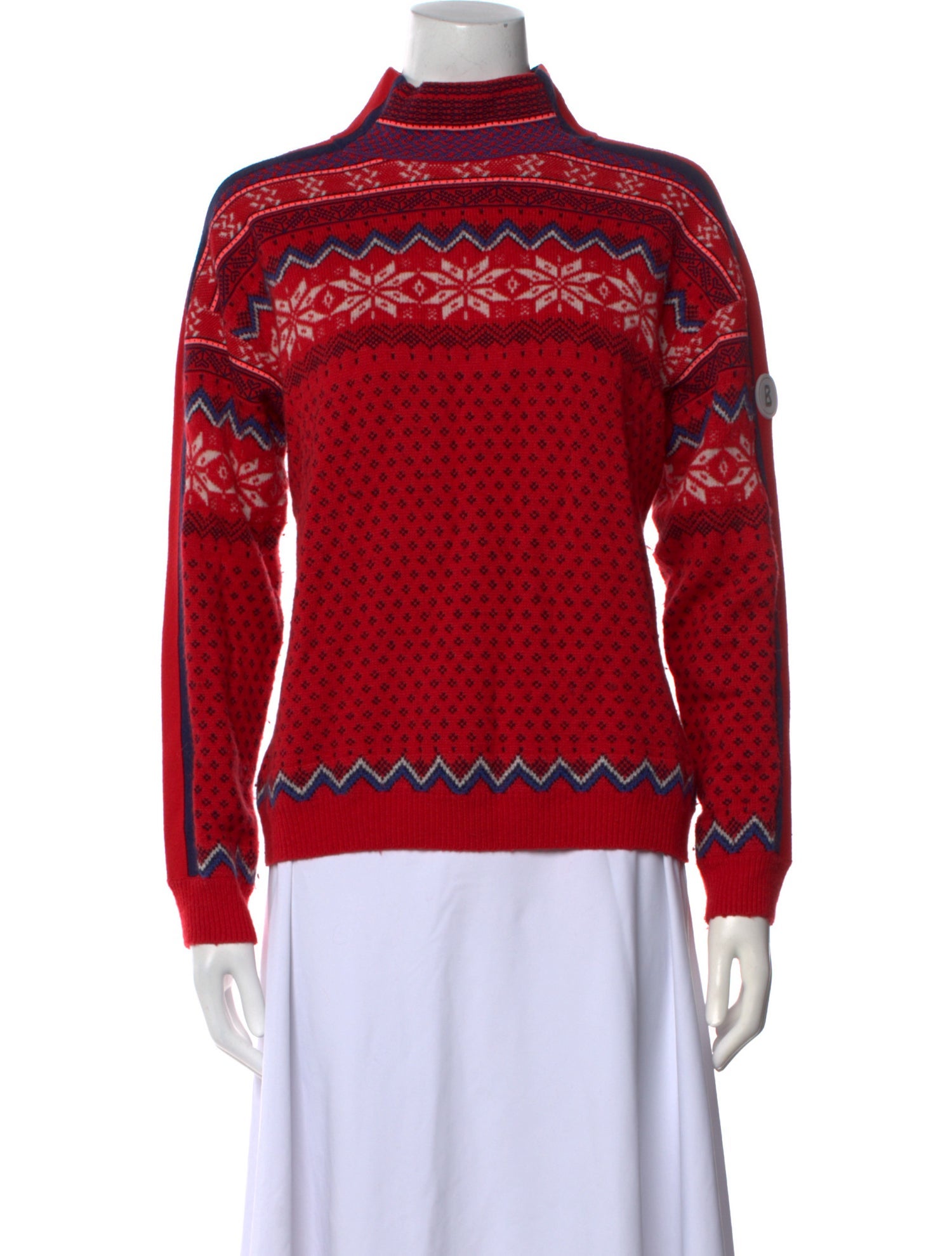 Bogner Printed Turtleneck Sweater
