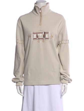 Bogner Graphic Print Mock Neck Sweatshirt