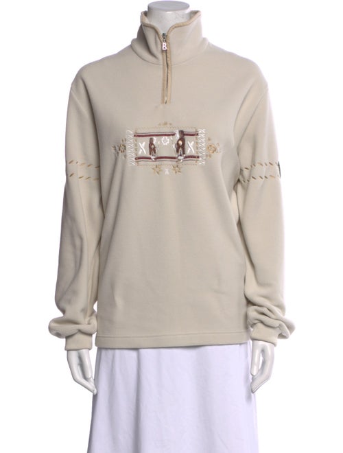 Bogner Graphic Print Mock Neck Sweatshirt