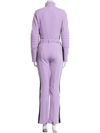 Bogner Striped Mock Neck Jumpsuit