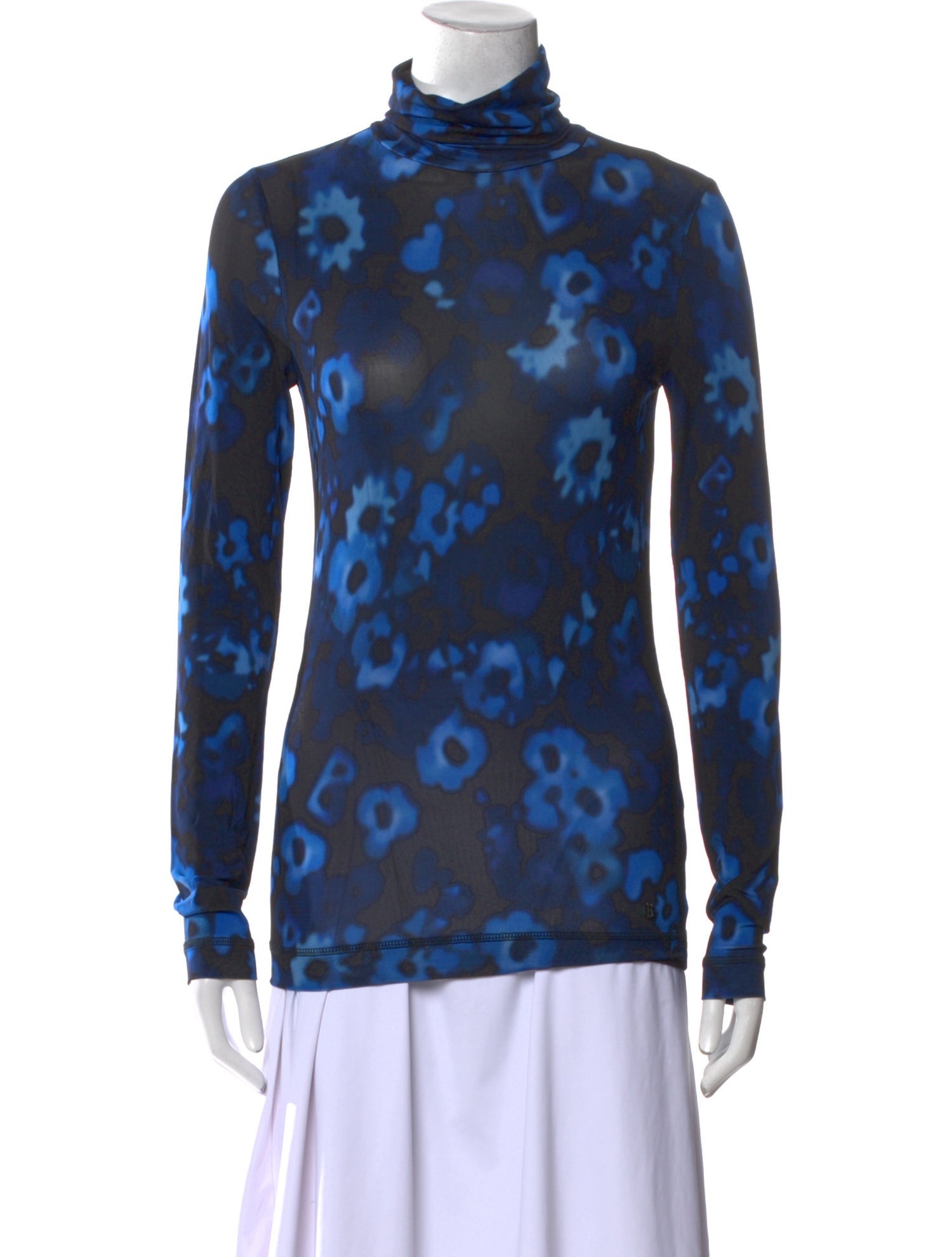 Bogner Floral Print Turtleneck Sweatshirt