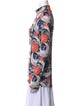 Bogner Floral Print Long Sleeve Button-Up Top