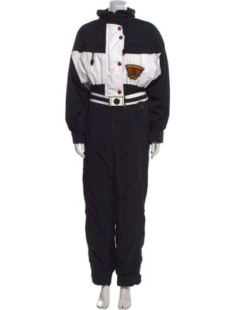 Bogner Colorblock Pattern Mock Neck Jumpsuit