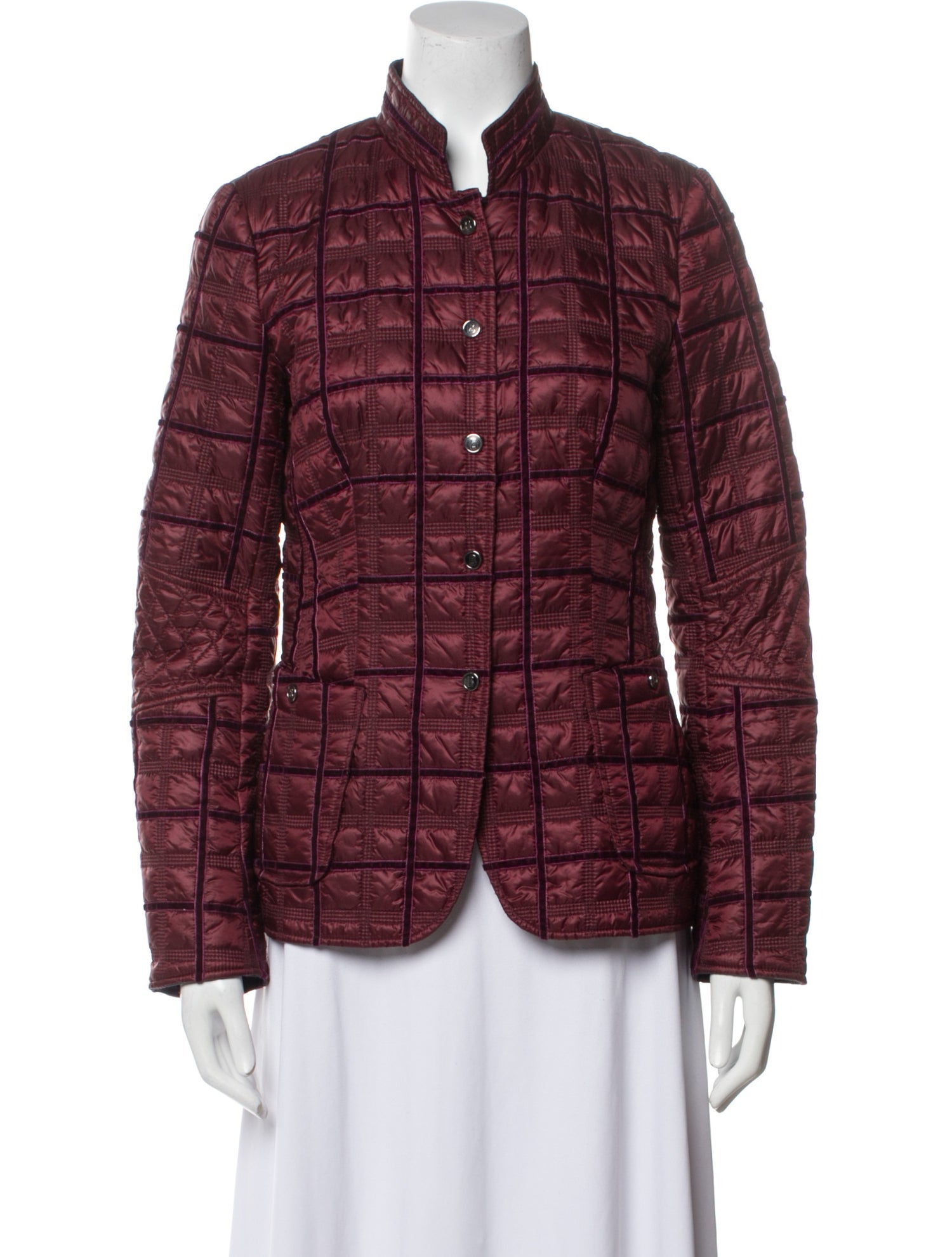 Bogner Plaid Print Jacket