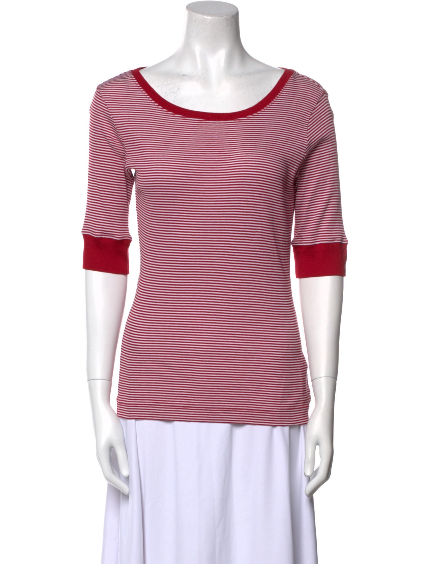 Bogner Striped Bateau Neckline T-Shirt
