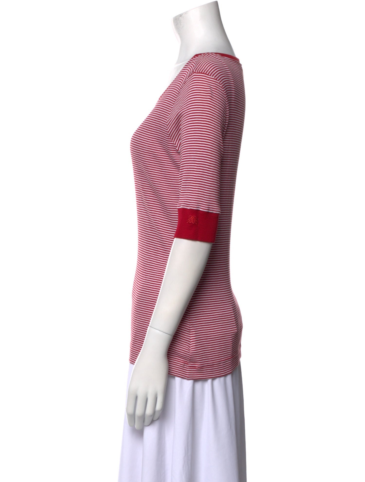 Bogner Striped Bateau Neckline T-Shirt