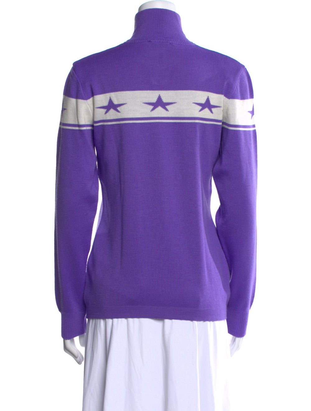 Bogner Colorblock Pattern Mock Neck Sweater - image 3