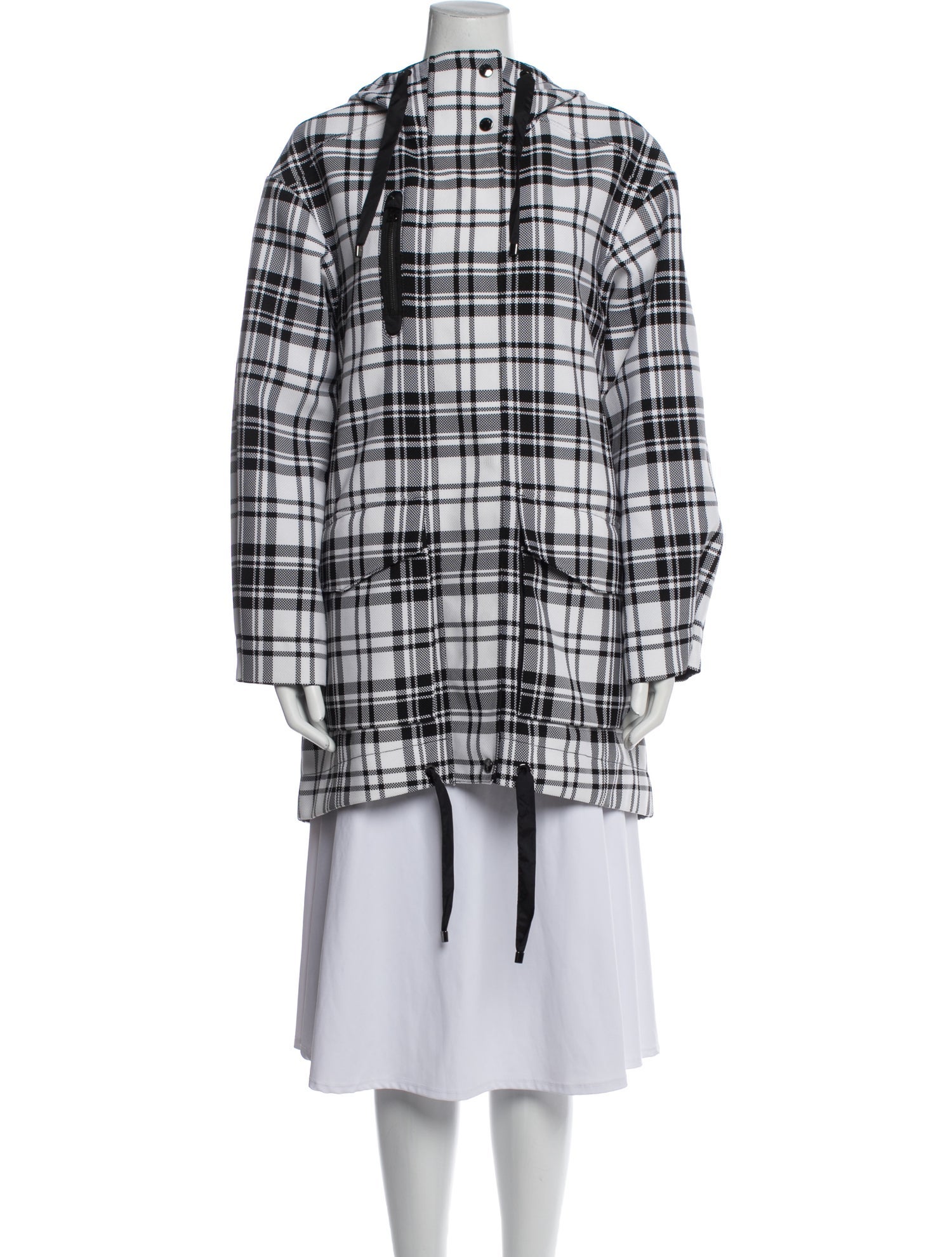 Bogner Plaid Print Coat