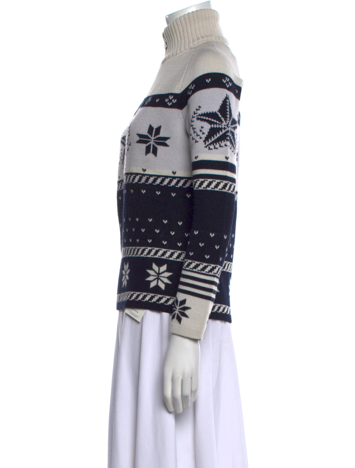 Bogner Virgin Wool Printed Sweater