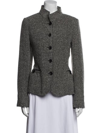 Bogner Virgin Wool Tweed Pattern Evening Jacket