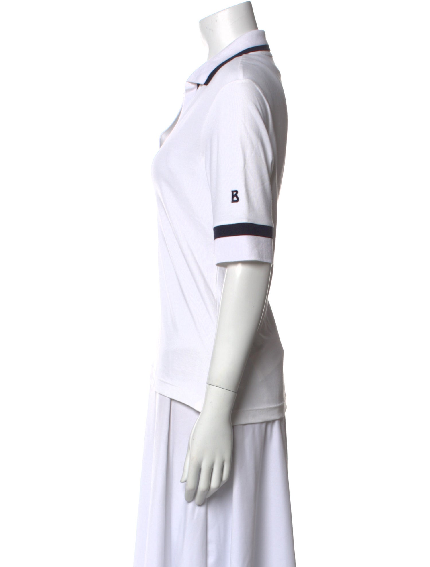 Bogner V-Neck Three-Quarter Sleeve Polo