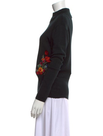 Bogner Virgin Wool Floral Print Sweater